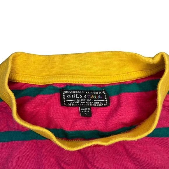 Guess  X J Balvin T-Shirt | Stripe | Size Men’s S - Picture 5 of 7